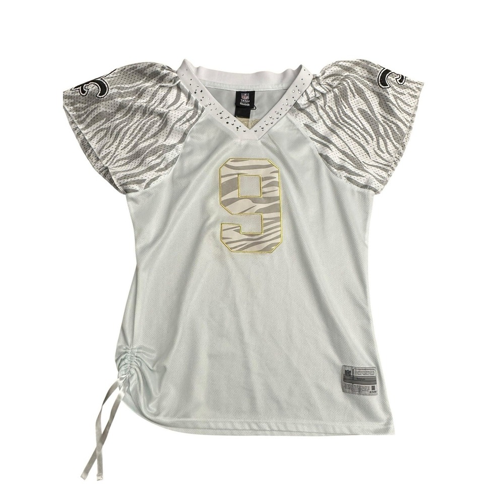 Drew Brees Saints Reebok Jersey Women's‎ NFL Excellent Animal Print Small #G9-1
